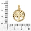Brass Micro Pave Cubic Zirconia Pendants KK-D376-01G-3