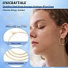 36Pcs 3 Size Ion Plating(IP) 316 Surgical Stainless Steel Hoop Earrings Findings STAS-UN0039-40-5