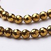 Non-Magnetic Synthetic Hematite Beads Strands X-G-G092-4mm-1-3
