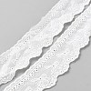 Flat Hollow Cotton Lace Trim OCOR-WH0077-105-1