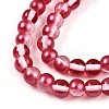 Baking Paint Transparent Glass Beads X1-DGLA-N011-6mm-06-3