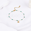 1Pc 316L Surgical Stainless Steel Anklets for Women AJEW-LP0006-74-3
