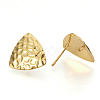 Brass Ear Stud Findings X-KK-S336-21G-2