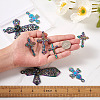 12Pcs 6 Styles Plated Alloy Pendants FIND-TA0001-44-7