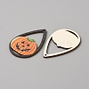 Halloween Theme Single Face Printed Aspen Wood Big Pendants WOOD-TAC0018-09G-2