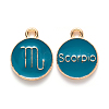 Alloy Enamel Pendants X-ENAM-S124-01B-05L-1