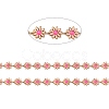 Golden Brass Enamel Link Chains CHC-H103-06C-G-2