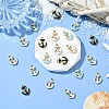 20Pcs 4 Colors Enamel Pendants ENAM-YW0005-33-5