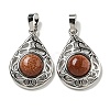 Synthetic Goldstone Pendants G-Q158-05P-27-1