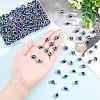 200Pcs Evil Eye Resin Beads Connector Charms RESI-HY0001-05-3