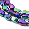 Electroplate Glass Beads Strands EGLA-G036-A-FP01-3