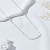 1Pc Zinc Alloy & ABS Plastic Imitation Pearl Round Pendant Necklaces NJEW-LP0009-40S-3