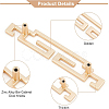 Zinc Alloy Bar Cabinet Door Knobs FIND-WH0097-18G-3