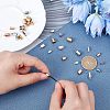 32Pcs 16 Style Ion Plating(IP) 304 Stainless Steel Cord Ends STAS-UN0027-89-2