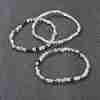 Natural Fluorite Beaded Stretch Bracelets BJEW-A117-A-38-1