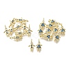 Brass Micro Pave Cubic Zirconia Pendants KK-D339-02G-12-2