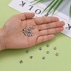 Tarnish Resistant 5-Petal Flower Smooth Surface 304 Stainless Steel Bead Caps STAS-R065-53-5