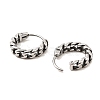 316 Surgical Stainless Steel Hoop Earrings EJEW-D096-05B-AS-2