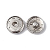 Non-Tarnish 202 Stainless Steel Snap Buttons BUTT-I017-01E-P-2