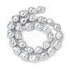Electroplate Opaque Glass Imitation Pearl Beads Strands EGLA-H113-06-2
