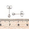 Tarnish Resistant 304 Stainless Steel Stud Earrings EJEW-L215-57A-P-2
