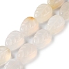 Natural White Agate Beads Strands G-M418-A07-01-1