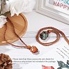 Adjustable Braided Waxed Cord Macrame Pouch Necklace Making NJEW-I243-A06-5