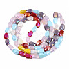 Electroplate Opaque Glass Beads Strands EGLA-S174-29-2