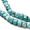 Dyed Natural Howlite Beads Strands G-H078-C28-01-4