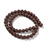 Synthetic Lava Rock Dyed Beads Strands G-H311-08B-02-3