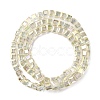 Electroplate Glass Beads Strands EGLA-H108-01A-AB07-4