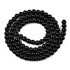 Opaque Solid Color Glass Beads Strands GLAA-T032-P4mm-01-3
