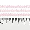 Baking Paint Transparent Glass Beads Strands DGLA-F029-J4mm-08-5