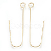 Brass Earring Hooks X-KK-S348-099-1