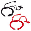Nylon Weave Bracelets Making AJEW-TA00023-1