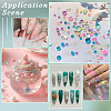 3 Sets Glass Half Round Cabochons GLAA-SC0002-63C-4