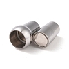 Tarnish Resistant 304 Stainless Steel Magnetic Clasps with Glue-in Ends STAS-K006-09C-4mm-2