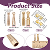 16Pcs Brass Bolo Tie Slide Clasps KK-NB0004-19-2