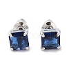 Rack Plating Brass Micro Pave Cubic Zirconia Stud Earrings EJEW-I304-01P-05-1