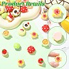 35Pcs 7 Styles Opaque Resin Cabochos RESI-CJ0005-08-3