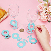 Paper Diamond Ring Wine Glass Charms Tags AJEW-WH0001-71D-3