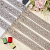 Polyester Hollow Embroidered Lace Trim OCOR-WH0079-13B-4
