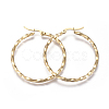 201 Stainless Steel Big Hoop Earrings EJEW-A054-06C-G-1