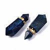 Faceted Natural Lapis Lazuli Pendants G-T131-15B-3
