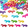 35Pcs 7 Colors Synthetic Turquoise Beads G-TA0003-27-1