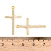 Brass Micro Pave Clear Cubic Zirconia Pendants KK-U017-09F-G-3
