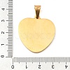 Ion Plating(IP) 304 Stainless Steel Pendants STAS-H182-11D-G-3