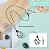 3Pcs 3 Style Brass Braided Macrame Pouch Empty Stone Holder for Pendant Necklaces Making NJEW-SZ0001-63-2