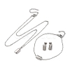 304 Stainless Steel Sets SJEW-C004-18P-1
