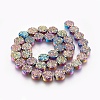 Electroplated Non-magnetic Synthetic Hematite Beads Strands G-E498-21A-06-2